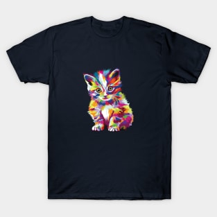 Cute colorful cat T-Shirt